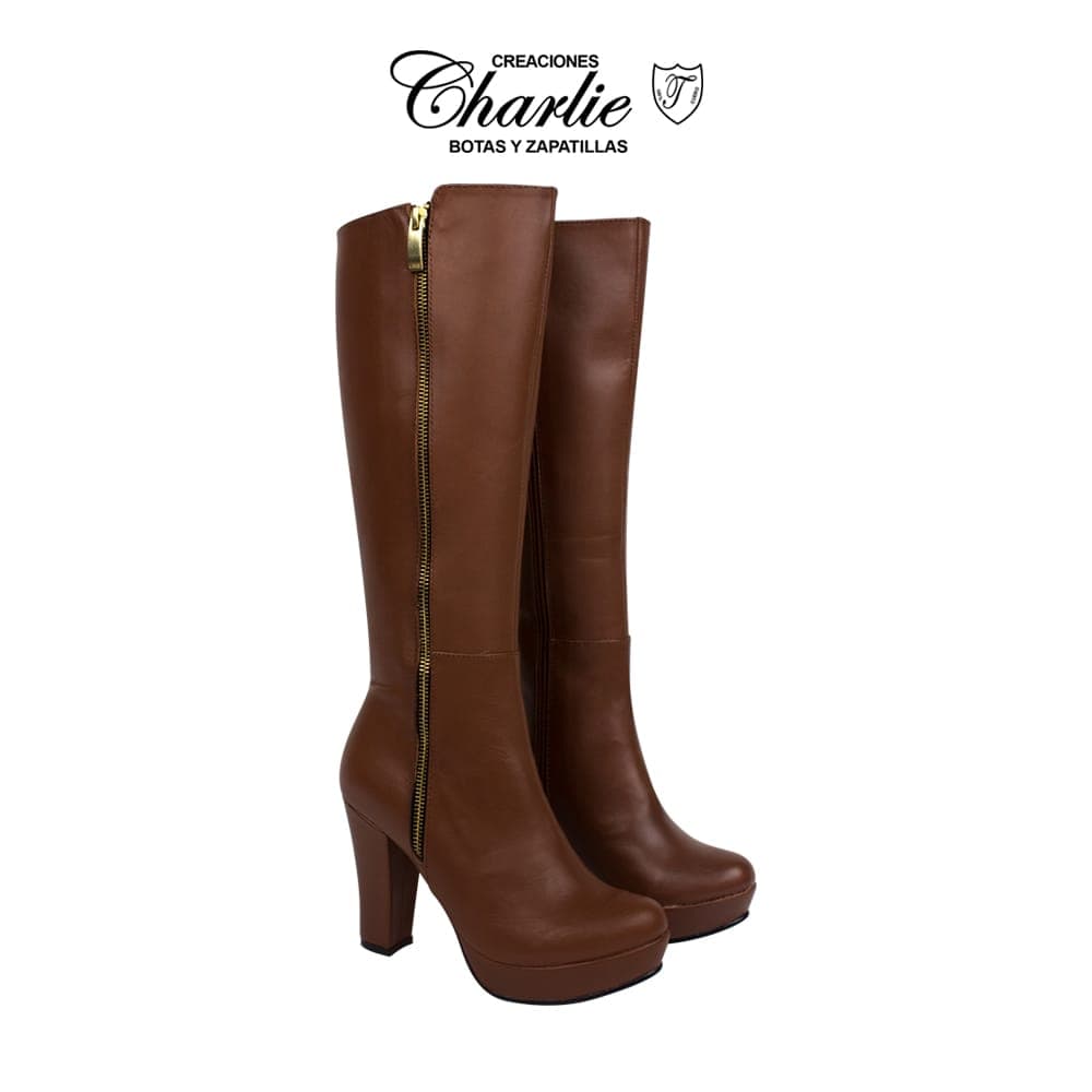 Bota 710 Miel de Creaciones Charlie, botas y botines para dama - foto 1