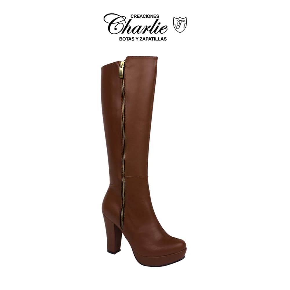 Bota 710 Miel de Creaciones Charlie, botas y botines para dama - foto 3